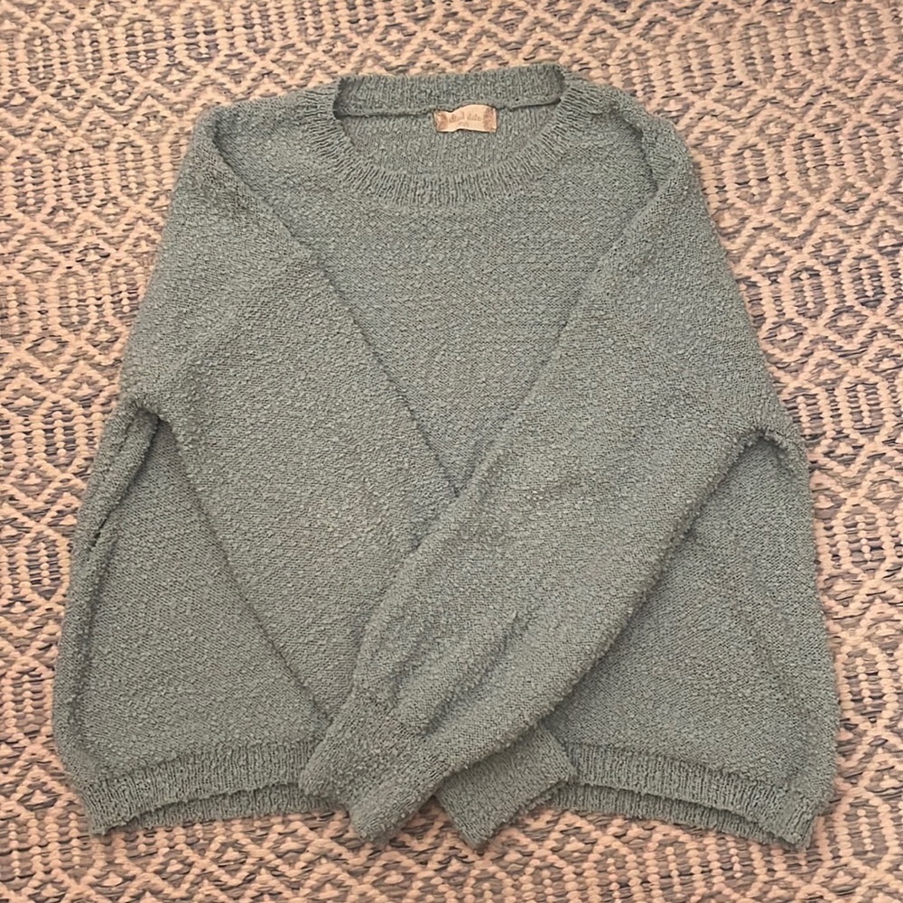 Greenish/blue sweater! Stretchy!